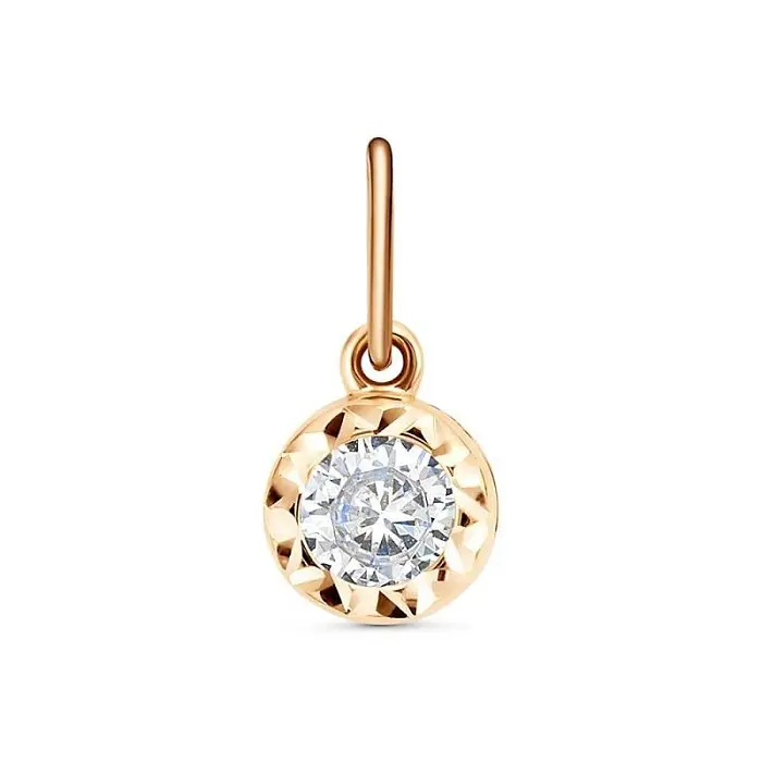 Подвеска декоративная из красного золота