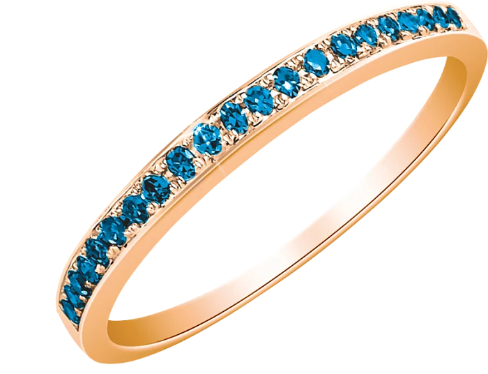 Кольцо декоративное из красного золота