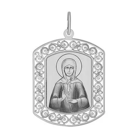 Подвеска икона из серебра