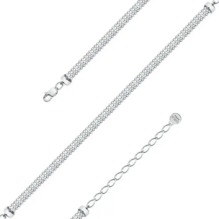 Браслет декоративный из белого золота