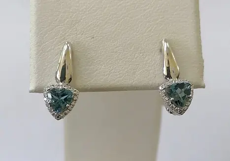 Серьги с английским замком из серебра
