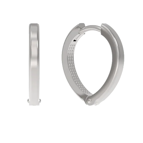 Серьги конго из серебра