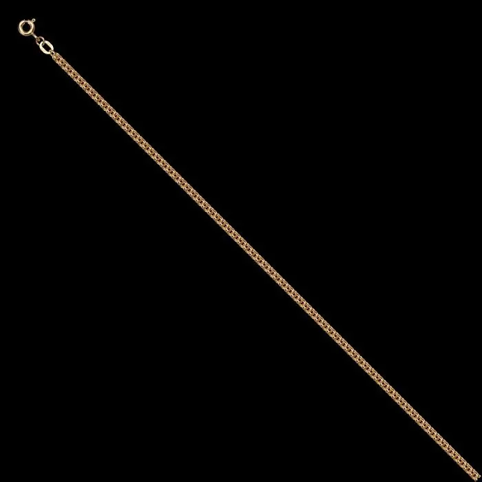 Браслет цепочный из красного золота