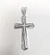 Подвеска декоративный крест из серебра