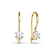 Серьги детские из красного золота