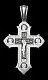 Подвеска крест из серебра