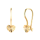 Серьги детские из красного золота