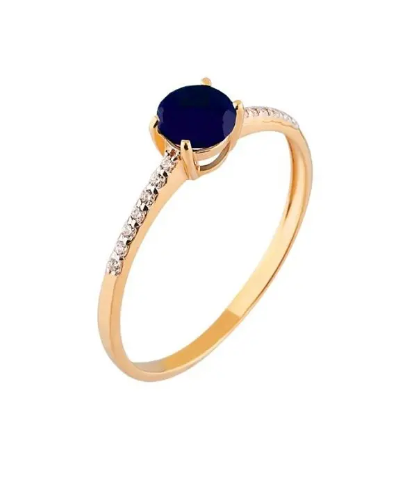 Кольцо декоративное из белого золота