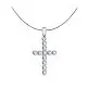 Подвеска декоративный крест из серебра