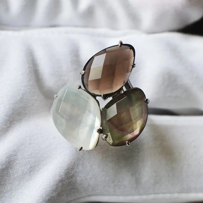 Кольцо декоративное из серебра