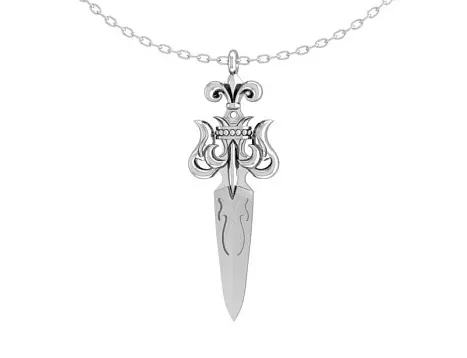 Подвеска мужская из серебра