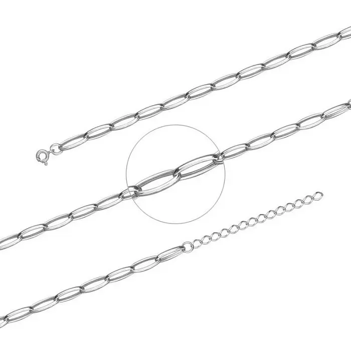 Цепь колье из серебра