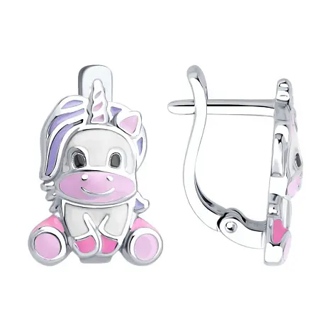 Серьги детские из серебра