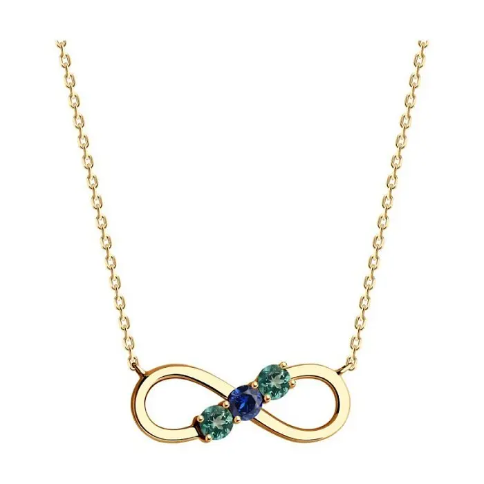 Цепь колье из красного золота