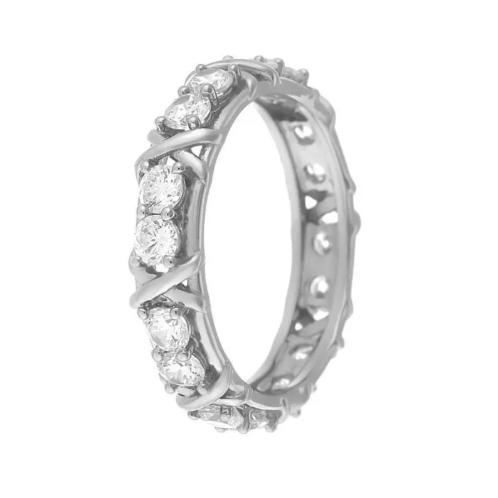 Кольцо декоративное из серебра