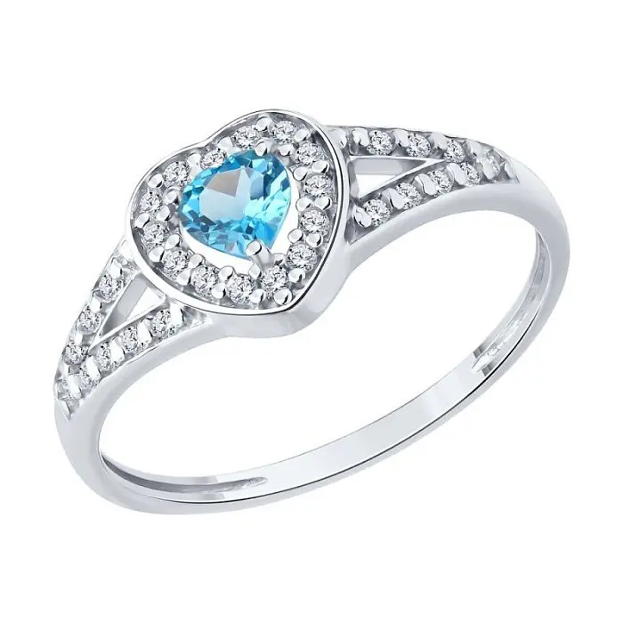 Кольцо декоративное из серебра