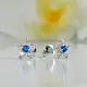 Серьги пуссеты из серебра