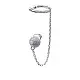 Серьги каффы из серебра