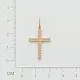 Подвеска декоративный крест из красного золота
