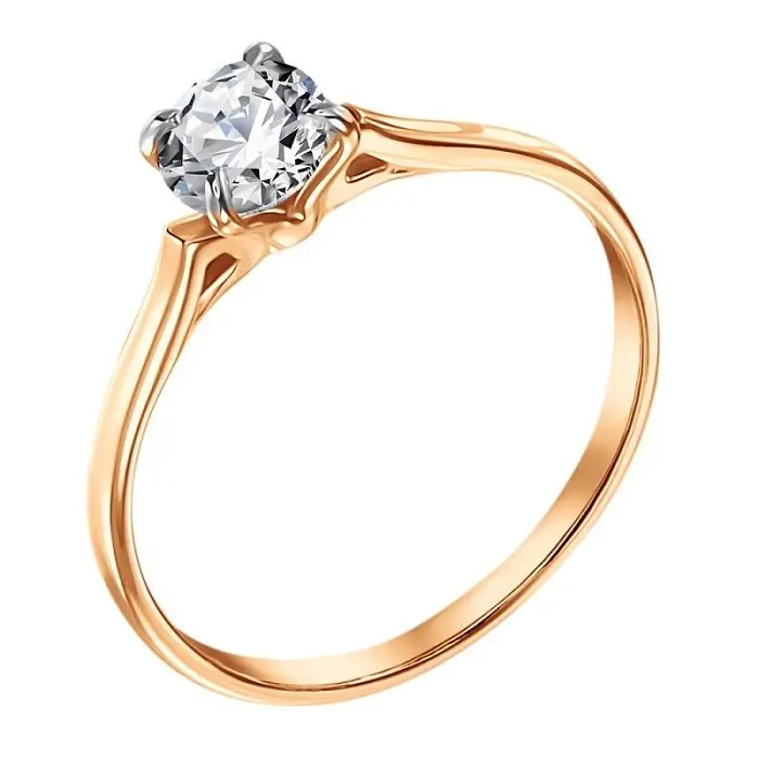 Кольцо декоративное из красного золота