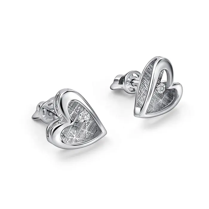 Серьги пуссеты из серебра