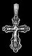 Подвеска крест из серебра