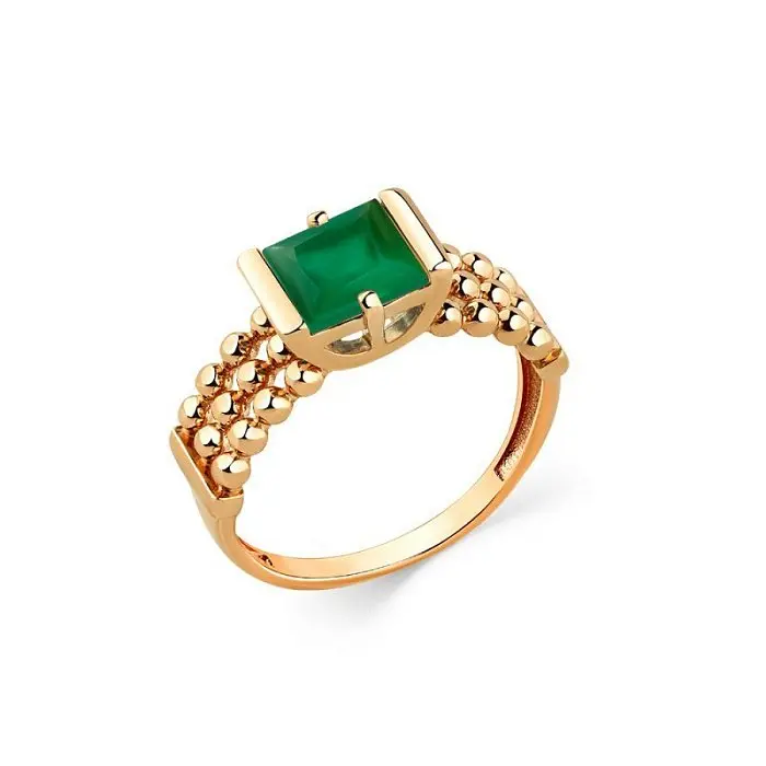 Кольцо декоративное из красного золота