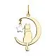 Подвеска декоративная из комбинированного золота
