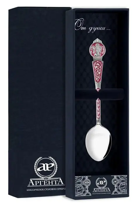 Ложка "Ангел-Хранитель" 761ЛЖ00807_красный вид 2