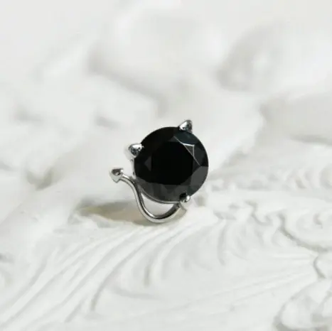 Серьги одиночные из серебра