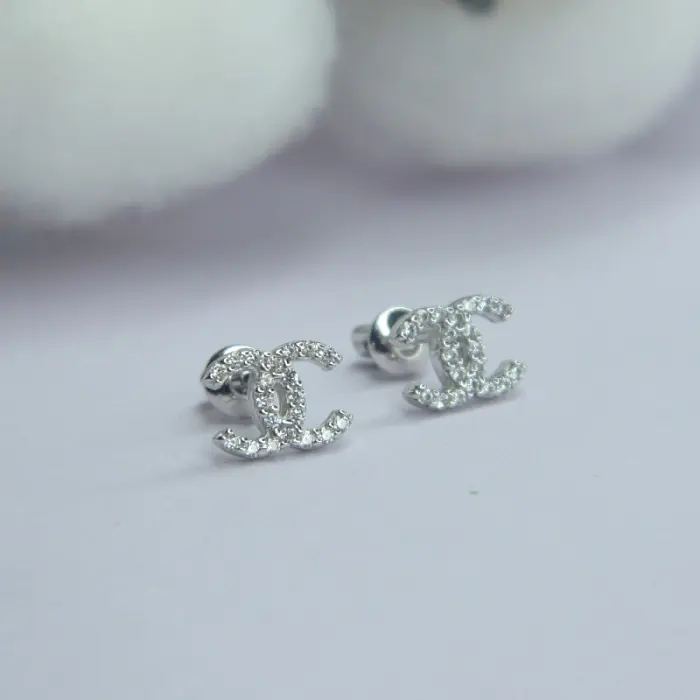 Серьги пуссеты из серебра