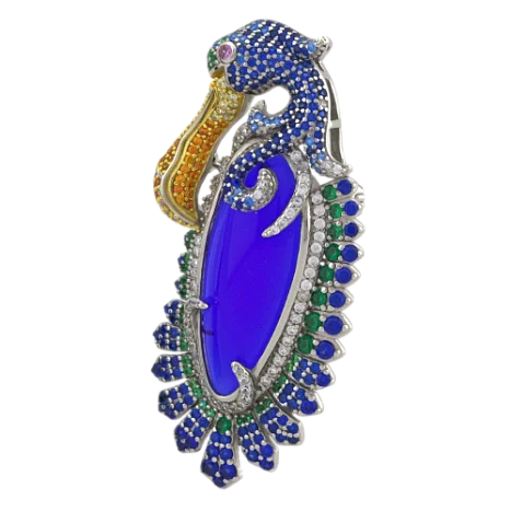 Брошь из серебра