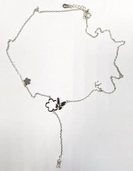 Цепь колье из серебра