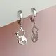 Серьги подвесные из серебра