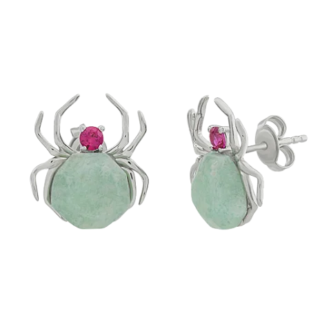 Серьги пуссеты из серебра
