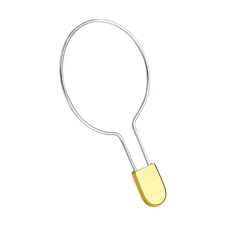 Серьги одиночные из серебра