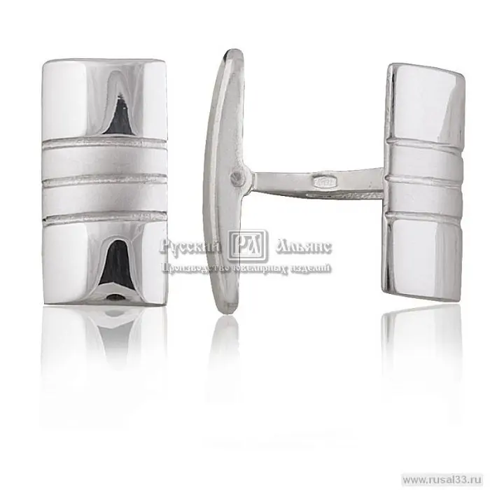 Запонки из серебра