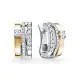 Серьги 4156-21001-1 Серьги с английским замком из комбинированного золота