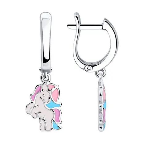 Серьги детские из серебра