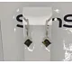 Серьги подвесные из серебра