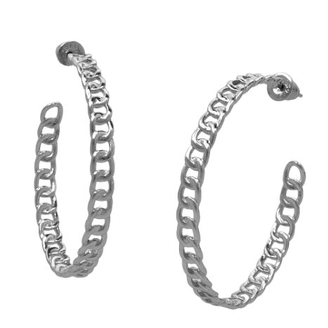 Серьги пуссеты из серебра