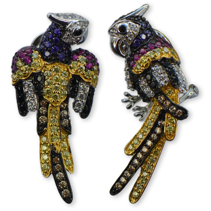 Серьги с английским замком из серебра