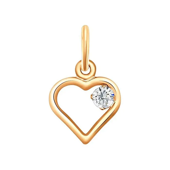 Подвеска декоративная из красного золота