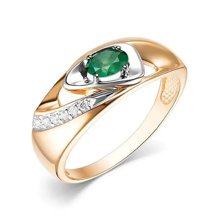 Кольцо декоративное из красного золота