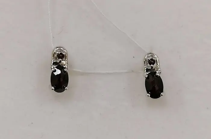 Серьги пуссеты из серебра