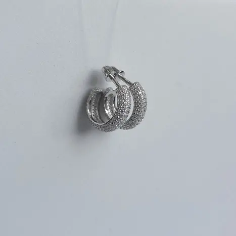 Серьги пуссеты из серебра