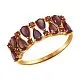 Кольцо декоративное из красного золота