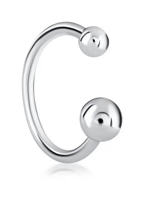 Серьги конго из серебра