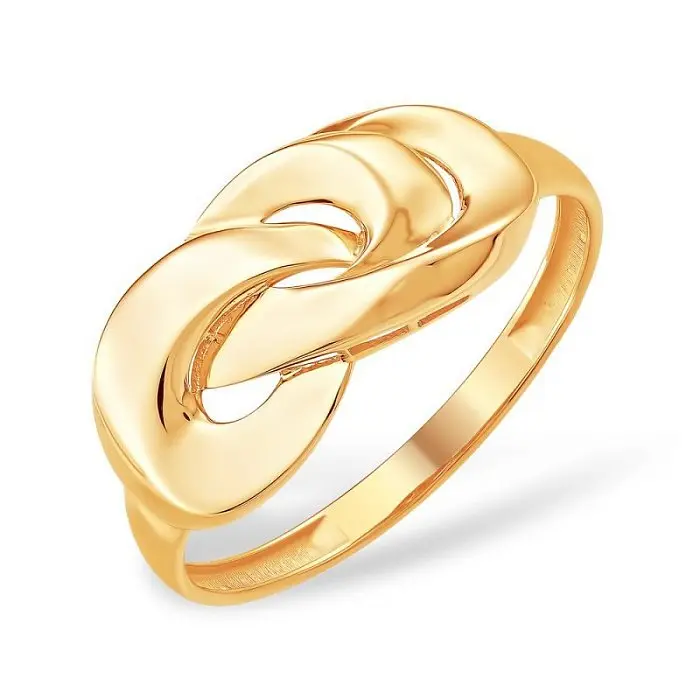 Кольцо декоративное из красного золота