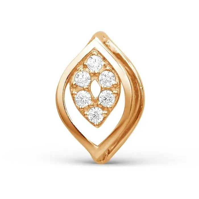 Подвеска бегунок из красного золота